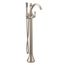 Wynford Brushed Nickel 1 Handle Tub Filler Includes Hand Shower, 655BN