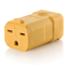 15A, 250V NEMA 6-15R, 2P, 3W, Connector, Straight Blade, Grounding, Python (Yellow)