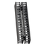 Vertical Front And Rear Cable Management, 5" Channel X 40" Long (Black) Snap-on Cover