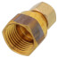 3/8" OD Tube x 1/2" FIP Brass Compression Connector