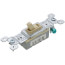 Single-Pole Grounding Toggle Switch, 15A - Ivory (120V)