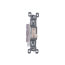 Single-Pole Grounding Toggle Switch, 15A - Light Almond (120V)