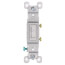 Single-Pole Grounding Toggle Switch, 15A - White (120V)