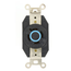 20A, 120/208V 3-Phase Y, NEMA L18-20R, 4P, 4W, Flush Mtg Locking Receptacle, Non-Grounding, V-0-MAX (Black)