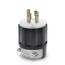 Locking Plug, 20A, 347/600V Industrial Grade (Black) & White