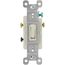Triple-Pole Grounding Toggle Switch, 15A - Ivory (120V)