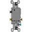 Triple-Pole Grounding Toggle Switch, 15A - Ivory (120V)