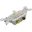 Triple-Pole Grounding Toggle Switch, 15A - Ivory (120V)