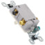 Triple-Pole Grounding Toggle Switch, 15A - Light Almond (120V)