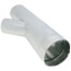 6" x 6" x 4" 26 Ga Galvanized Reducing Wye (2' Length)