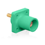 16 Series Male Panel Receptacle, Cam-Type, 90-Degree, Threaded Stud Length, 1.125", Taper Nose, 400A Max, Cable Range, #2 to 4/0 AWG (Green)