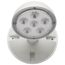 Remote Emergency Light, 0.75W, Weatherproof Low Power Single Head, White Finish, 3.6V