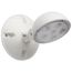 Remote Emergency Light, 0.75W, Weatherproof Low Power Single Head, White Finish, 3.6V