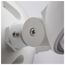 Remote Emergency Light, 1.5W, Weatherproof Low Power Dual Head, White Finish, 3.6V