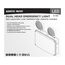 Emergency Light, 120-347V, 2HR Backup, Universal Mounting, Wet Location, Low Temperature, Remote Compatible