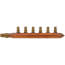 3/4" ProPEX x Closed Copper Manifold, 1/2" ProPEX Outlets, No Lead (6 Outlets)