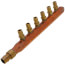 3/4" ProPEX x Closed Copper Manifold, 1/2" ProPEX Outlets, No Lead (6 Outlets)