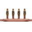 1" M. Sweat x M. Sweat Manifold w/ 1/2" F1960 Expansion PEX Ball Valves, Lead Free (8 Outlets)