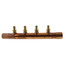 1" Brazed Branch Copper Manifold w/ 1/2" PEX Loops, 4 Outlets (Male Sweat x Female Sweat)