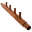 3/4" PEX Crimp × 1" PEX Crimp Copper Manifold w/ 1/2" PEX Outlets (4 Outlets)