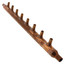 1" Copper Manifold w/ 1/2" PEX Outlets and 3/4" PEX Inlets (8 outlets)