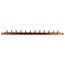 1" PEX Crimp × 1" PEX Crimp Copper Manifold w/ 1/2" PEX Outlets (12 Outlets)