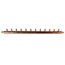 1" Copper Manifold w/ 1/2" PEX Outlets and 3/4" PEX Inlets (12 outlets)