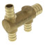 PEX Crimp Multiport Tee (3) 1/2" Branches (1) 3/4" Trunk End