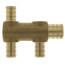 PEX Crimp Multiport Tee (3) 1/2" Branches (1) 3/4" Trunk End