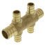 PEX Crimp Multiport Tee (4) 1/2" Branches (2) 3/4" Trunk Ends