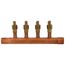 1" Copper Manifold w/ 1/2" Crimp Ball Valves, Lead Free (4 Outlets)