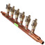 3/4" PEX Manifold w/ 1/2" Crimp Ball Valves, Lead Free (6 Outlets)