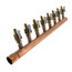 1" Female Sweat x Spin Closed (Right) Manifold, 1/2" PEX Outlets, Lead Free (8 Outlets)