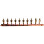 1" Female Sweat x Spin Closed (Right) Manifold, 1/2" PEX Outlets, Lead Free (10 Outlets)