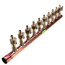 1" Female Sweat x Spin Closed (Right) Manifold, 1/2" PEX Outlets, Lead Free (10 Outlets)