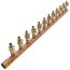 1" Female Sweat x Spin Closed (Right) Manifold, 1/2" PEX Outlets, Lead Free (12 Outlets)