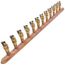 1" Female Sweat x Spin Closed (Right) Manifold, 1/2" PEX Outlets, Lead Free (12 Outlets)