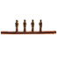 3/4" Copper Manifold w/ 1/2" Crimp Ball Valves, Extended, Lead Free (4 Outlets)
