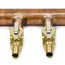 1" Copper Manifold w/ 1/2" Crimp Ball Valves, Lead Free (11 Outlets)