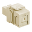 Quickport, Multimode Simplex Sc Fiber Optic Adapter Module, Phosphor Bronze Sleeve (Ivory)