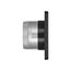 4" Black Mini Louvered Plastic Fresh Air Intake Vent w/ 1/8" Metal Screen, 3" Pipe