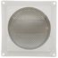 4" White Plastic Fixed Louver Vent w/ 3" Pipe