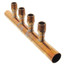 1" Male Sweat Copper Manifold w/ 1/2" MIP Loops (4 Outlets)