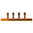 1" Male Sweat Copper Manifold w/ 1/2" MIP Loops (4 Outlets)