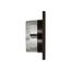 6" Brown Mini Louvered Plastic Fresh Air Intake Vent w/ 1/8" Metal Screen, 3" Pipe