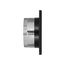 6" Black Mini Louvered Plastic Fresh Air Intake Vent w/ 1/8" Metal Screen, 3" Pipe