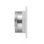 6" White Mini Louvered Plastic Fresh Air Intake Vent w/ 1/8" Metal Screen, 3" Pipe