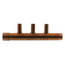 1" Male Sweat x Female Sweat Copper Manifold w/ 1/2" Sweat Loops (3 Outlets)
