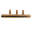 1" Male Sweat Copper Manifold w/ 1/2" Sweat Loops (3 Outlets)