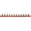 1-1/4" Male Sweat Copper Manifold w/ 3/4" Sweat Loops (12 Outlets)
